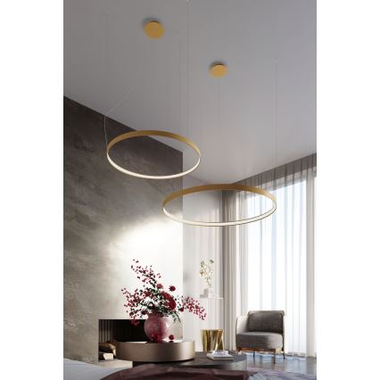 Thoro TH.174 - LED-kattokruunu johdossa RIO LED/50W/230V CRI 90 3000K halkaisija 78 cm kulta
