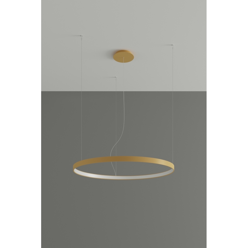 Thoro TH.174 - LED-kattokruunu johdossa RIO LED/50W/230V CRI 90 3000K halkaisija 78 cm kulta