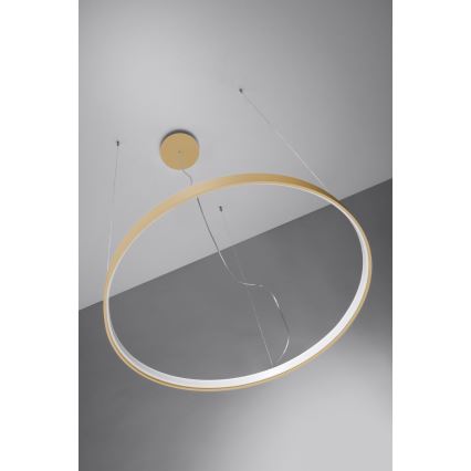 Thoro TH.216 - LED-kattokruunu johdossa RIO LED/30W/230V CRI 90 3000K halkaisija 55 cm kulta