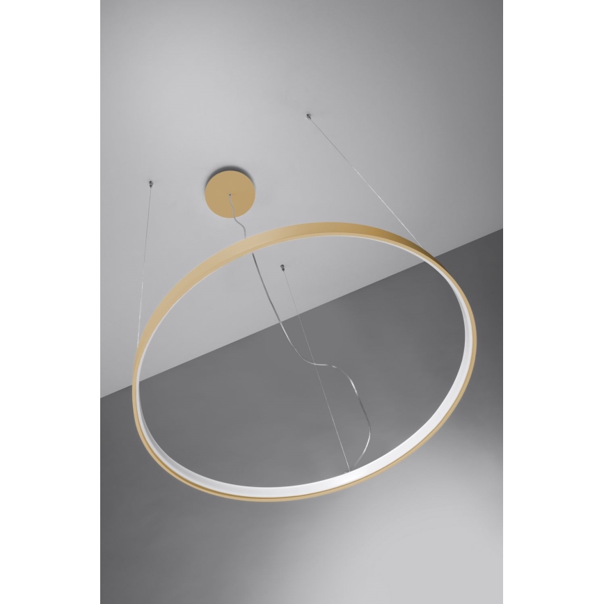 Thoro TH.216 - LED-kattokruunu johdossa RIO LED/30W/230V CRI 90 3000K halkaisija 55 cm kulta