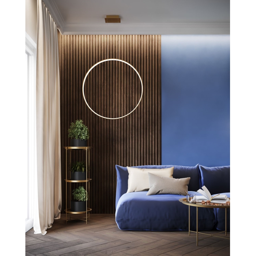 Thoro TH.220 - LED-kattokruunu johdossa RIO LED/30W/230V CRI 90 3000K halkaisija 55 cm kulta