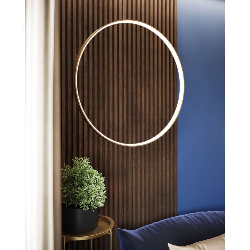 Thoro TH.220 - LED-kattokruunu johdossa RIO LED/30W/230V CRI 90 3000K halkaisija 55 cm kulta