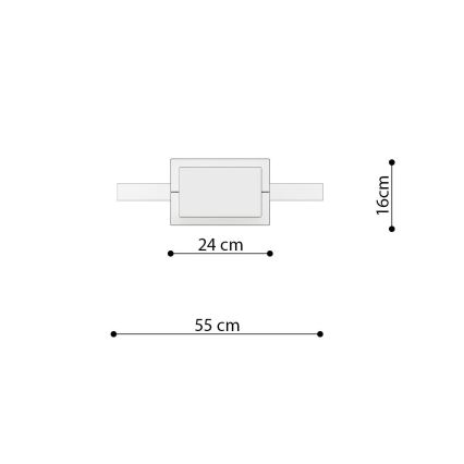 Thoro TH.220 - LED-kattokruunu johdossa RIO LED/30W/230V CRI 90 3000K halkaisija 55 cm kulta