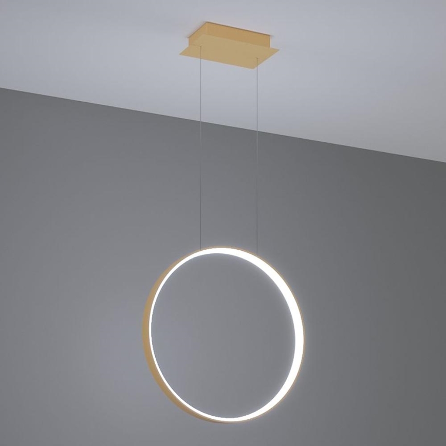 Thoro TH.221 - LED-kattokruunu johdossa RIO LED/30W/230V CRI 95 4000K halkaisija 55 cm kulta