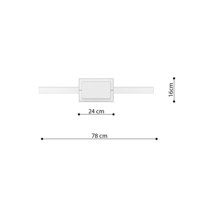 Thoro TH.248 - LED-kattokruunu johdossa RIO LED/50W/230V CRI 90 3000K halkaisija 78 cm kulta