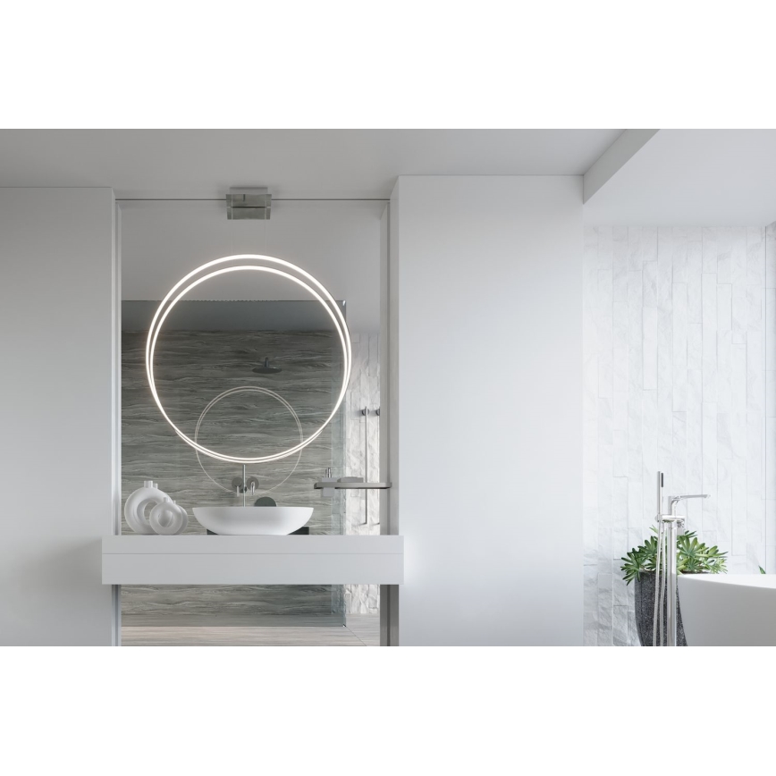 Thoro TH.249 - LED-kattokruunu johdossa RIO LED/50W/230V CRI 90 4000K halkaisija 78 cm kiiltävä kromi