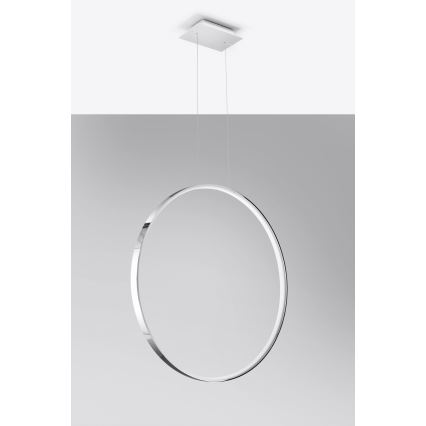 Thoro TH.249 - LED-kattokruunu johdossa RIO LED/50W/230V CRI 90 4000K halkaisija 78 cm kiiltävä kromi