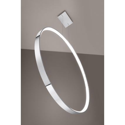 Thoro TH.249 - LED-kattokruunu johdossa RIO LED/50W/230V CRI 90 4000K halkaisija 78 cm kiiltävä kromi