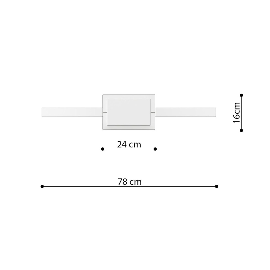 Thoro TH.249 - LED-kattokruunu johdossa RIO LED/50W/230V CRI 90 4000K halkaisija 78 cm kiiltävä kromi