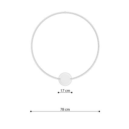 Thoro TH.252 - LED-kattovalaisin RIO LED/50W/230V CRI 90 3000K halkaisija 78 cm kulta