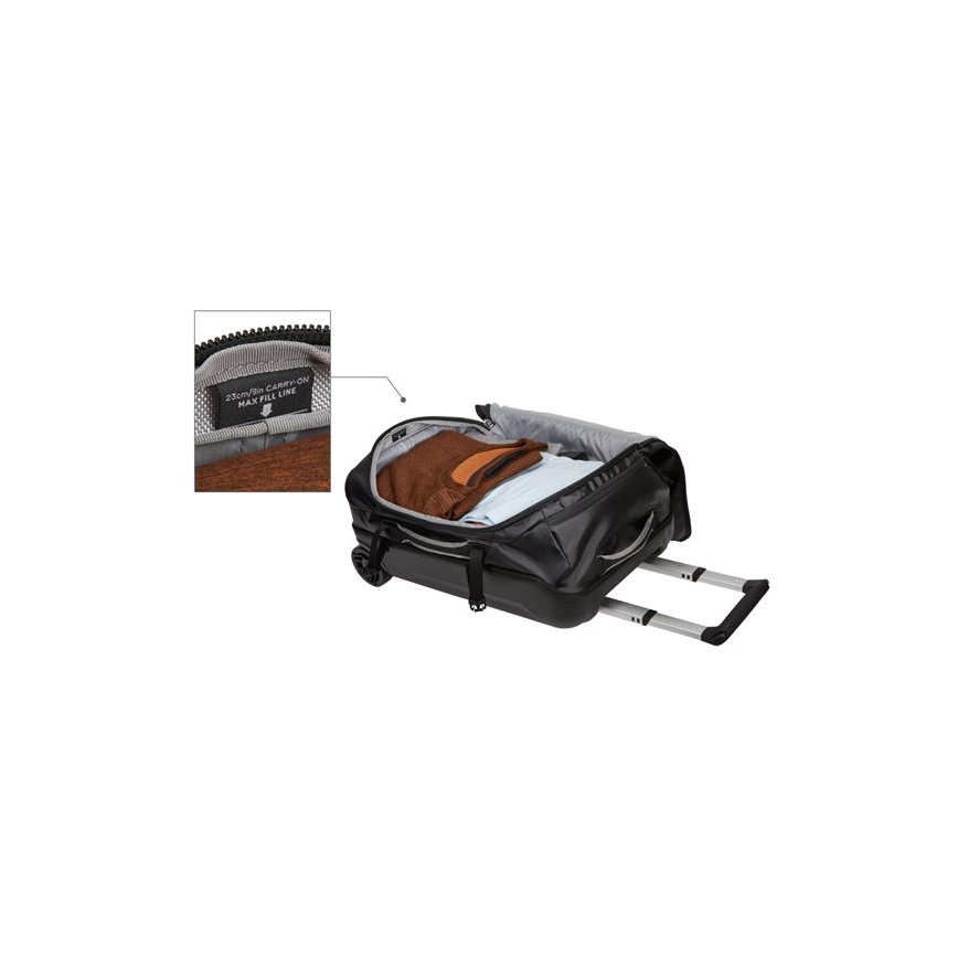 Thule TL-TCCO122K - Urheilulaukku pyörillä Chasm 40 l musta