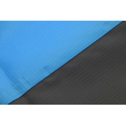 Tilava rantamatto 200x200 cm, sininen/harmaa