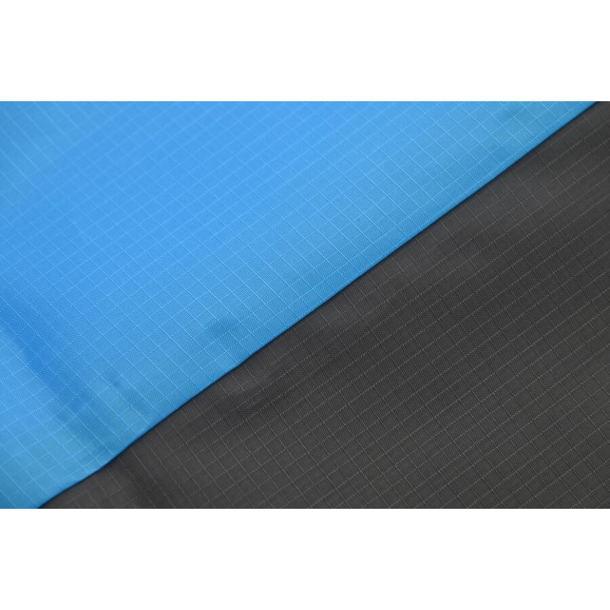 Tilava rantamatto 200x200 cm, sininen/harmaa