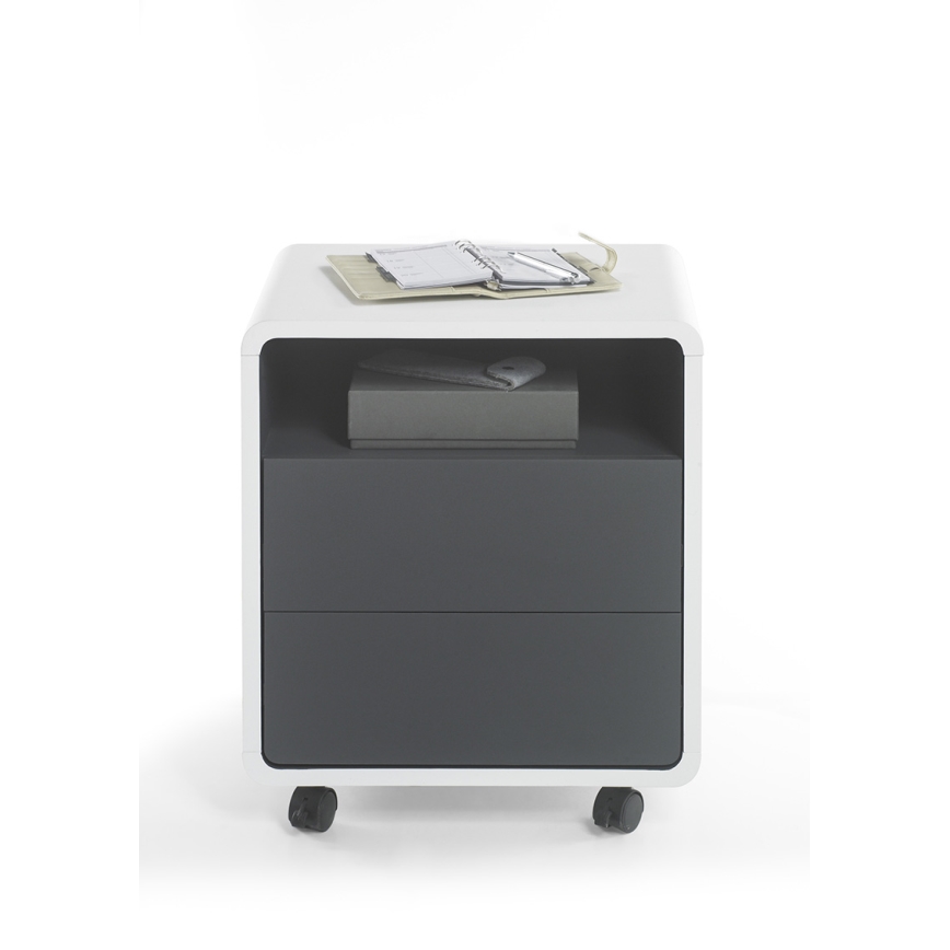 Toimistovaunu TEO valkoinen/antrasiitti