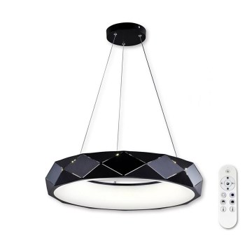 Top Light - Himmennettävä LED-kattokruunu johdossa APOLO LED/45W/230V musta + kauko-ohjaus