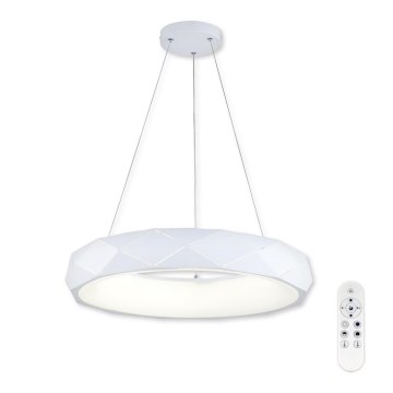 Top Light - Himmennettävä LED-kattokruunu johdossa APOLO LED/45W/230V valkoinen + kauko-ohjaus