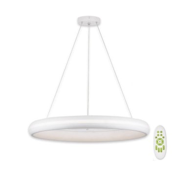 Top Light - Himmennettävä LED-kattokruunu johdossa FUTURA LED/60W/230V valkoinen + kauko-ohjaus