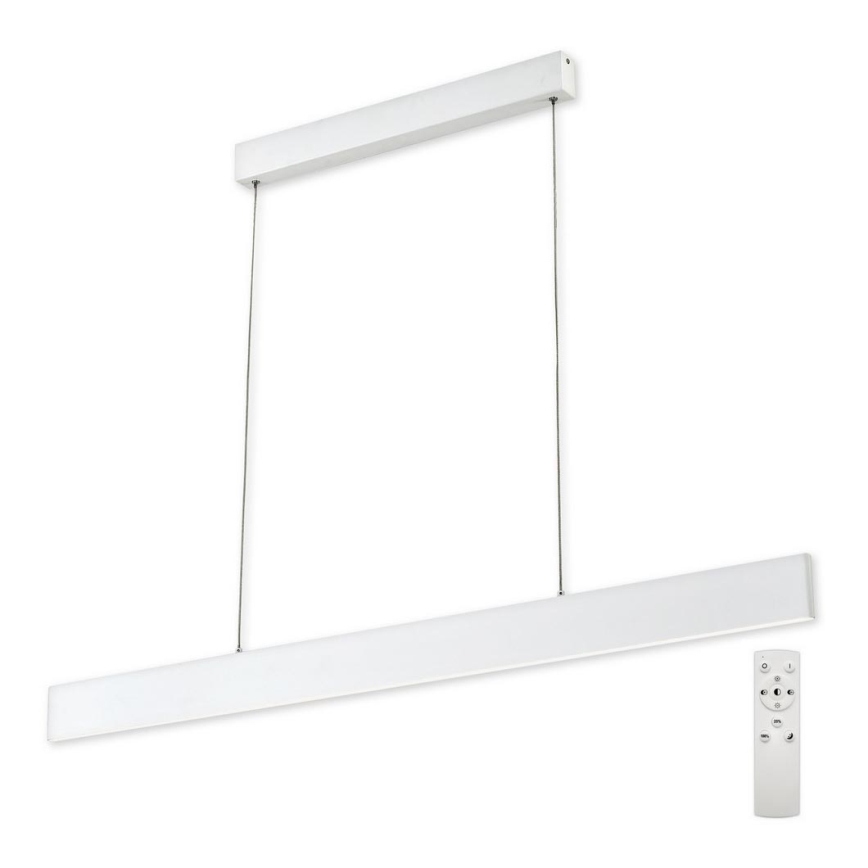 Top Light - Himmennettävä LED-kattokruunu johdossa LINE LED/30W/230V valkoinen + kauko-ohjaus