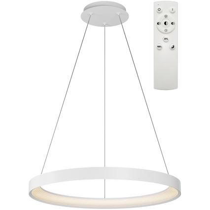 Top Light - Himmennettävä LED-kattokruunu johdossa ORBIT LED/40W/230V 3000-6500K halkaisija 50 cm valkoinen + kauko-ohjaus