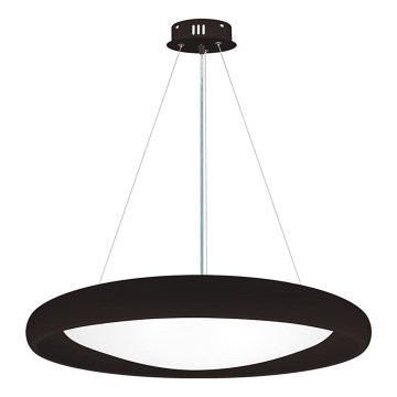Top Light - Himmennettävä LED-kattokruunu johdossa SALERNO LED/60W/230V 3000-6500K halkaisija 60 cm musta + kauko-ohjaus