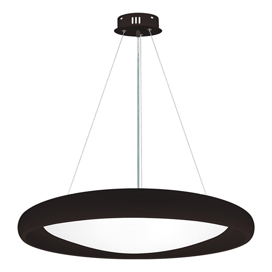 Top Light - Himmennettävä LED-kattokruunu johdossa SALERNO LED/60W/230V 3000-6500K halkaisija 60 cm musta + kauko-ohjaus