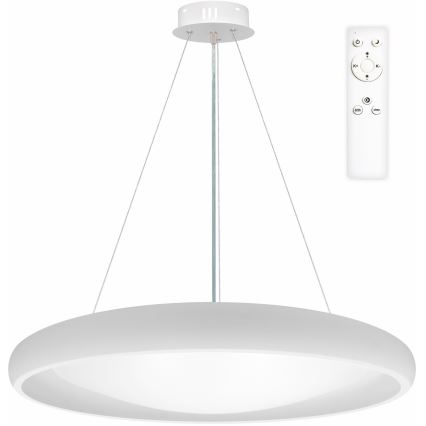 Top Light - Himmennettävä LED-kattokruunu johdossa SALERNO LED/60W/230V 3000-6500K halkaisija 60 cm valkoinen + kauko-ohjaus