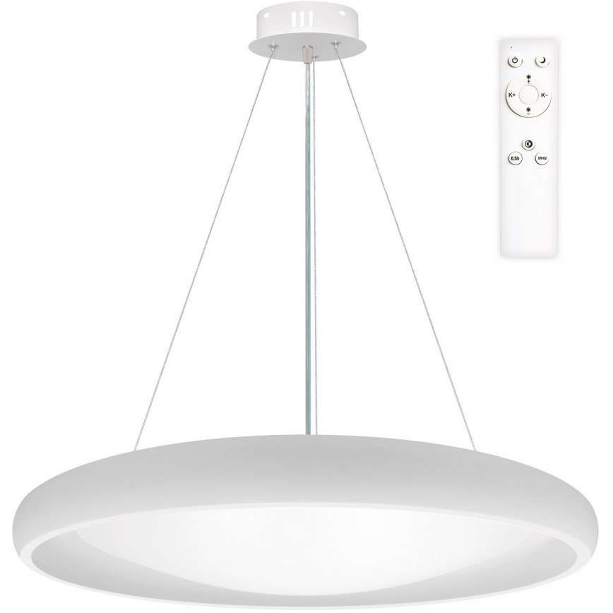 Top Light - Himmennettävä LED-kattokruunu johdossa SALERNO LED/60W/230V 3000-6500K halkaisija 60 cm valkoinen + kauko-ohjaus
