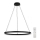 Top Light - Himmennettävä LED-kattokruunu johdossa SATURN LED/30W/230V 3000-6500K musta + kauko-ohjaus