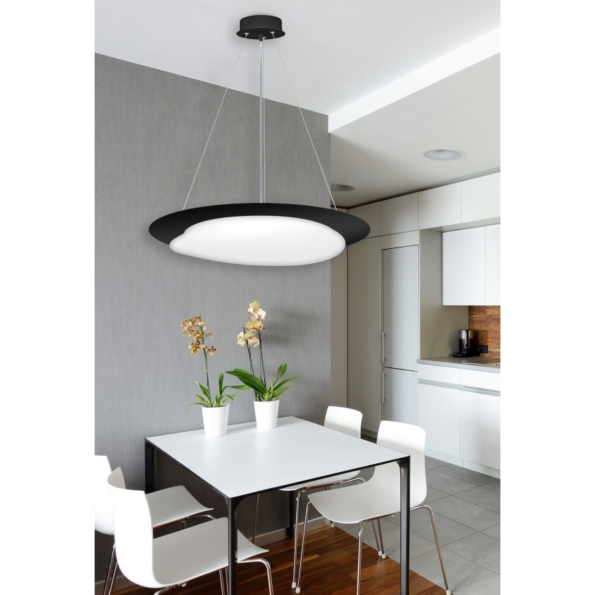 Top Light - Himmennettävä LED-kattokruunu johdossa STONE LED/51W/230V 3000-6500K + kauko-ohjaus
