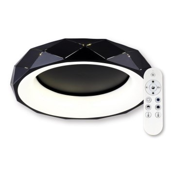 Top Light - Himmennettävä LED-kattovalaisin APOLO LED/45W/230V musta + kauko-ohjaus