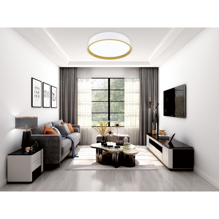 Top Light - Himmennettävä LED-kattovalaisin DEKOR LED/51W/230V halkaisija 40 cm 3000-6500K+ kauko-ohjaus
