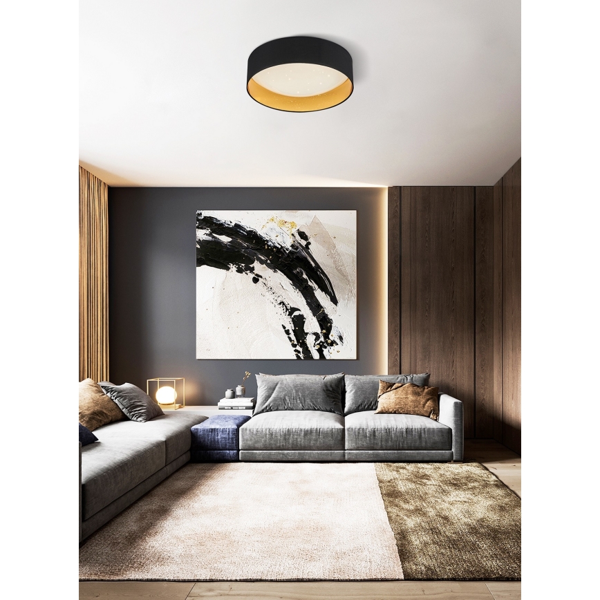 Top Light - Himmennettävä LED-kattovalaisin IVONA 40C +kaukosäädin LED/24W/230V + kauko-ohjaus musta