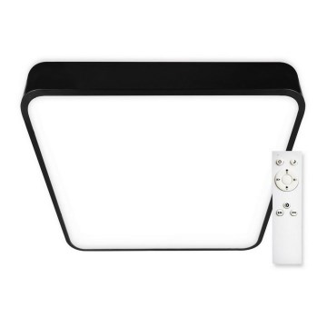 Top Light - Himmennettävä LED-kattovalaisin METAL LED/51W/230V kulmikas musta + kauko-ohjaus