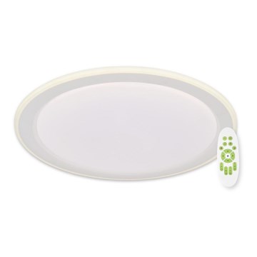 Top Light - Himmennettävä LED-kattovalaisin NORMAN LED/60W/230V halkaisija 49 cm valkoinen + kauko-ohjaus