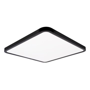 Top Light - Himmennettävä LED-kattovalaisin REVIT LED/50W/230V 3000-6500K 50x50 cm musta + kauko-ohjaus