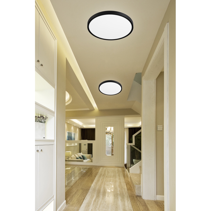 Top Light - Himmennettävä LED-kattovalaisin REVIT LED/70W/230V 3000-6500K halkaisija 75 cm musta + kauko-ohjaus