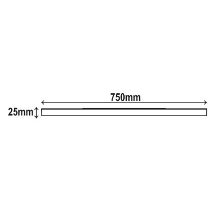 Top Light - Himmennettävä LED-kattovalaisin REVIT LED/70W/230V 3000-6500K halkaisija 75 cm musta + kauko-ohjaus