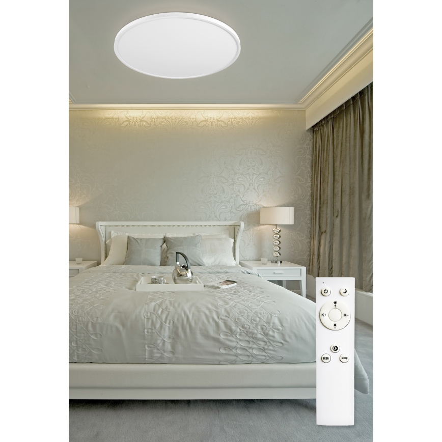 Top Light - Himmennettävä LED-kattovalaisin REVIT LED/70W/230V 3000-6500K halkaisija 75 cm valkoinen + kauko-ohjaus