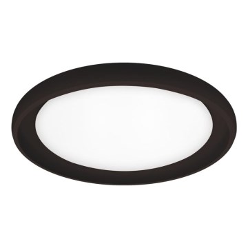 Top Light - Himmennettävä LED-kattovalaisin SALERNO LED/60W/230V 3000-6500K halkaisija 60 cm musta + kauko-ohjaus