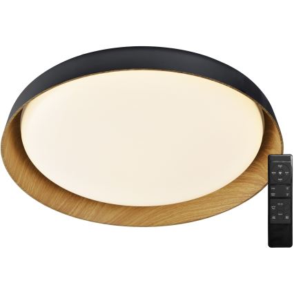 Top Light - Himmennettävä LED-kattovalaisin SATELLITE LED/36W/230V 3000-6500K halkaisija 43 cm musta/ruskea + kauko-ohjaus