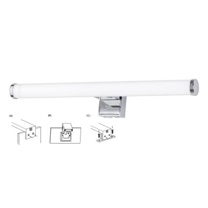 Top Light - Kylpyhuoneen LED-peilivalo OREGON LED/7W/230V 40 cm IP44