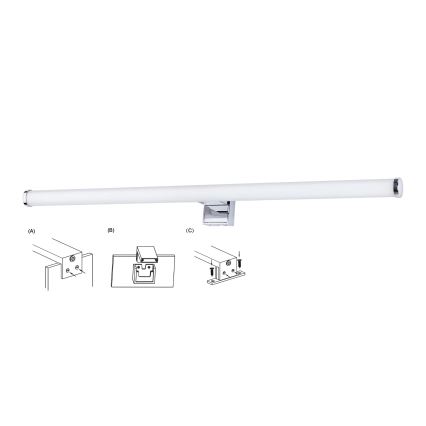 Top Light - Kylpyhuoneen LED-peilivalo OREGON LED/9W/230V 60 cm IP44