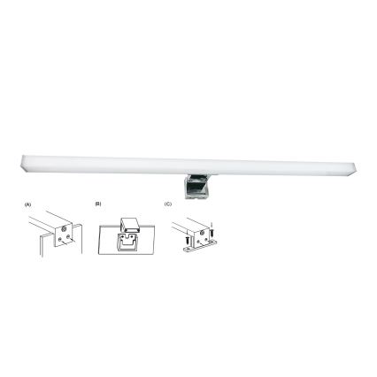 Top Light - Kylpyhuoneen LED-peilivalo OREGON LED/9W/230V 60 cm IP44