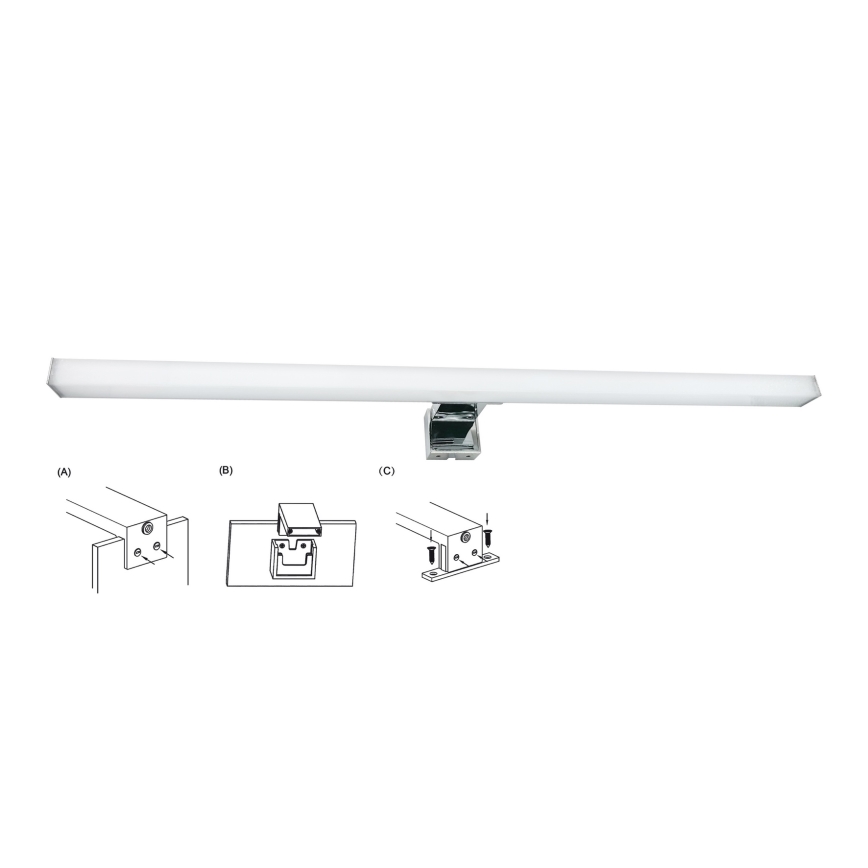 Top Light - Kylpyhuoneen LED-peilivalo OREGON LED/9W/230V 60 cm IP44