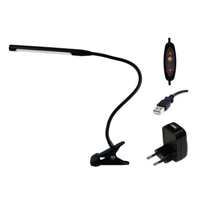 Top Light Lara C - LED-himmennyslamppu pidikkeellä LARA USB LED/5W/230V