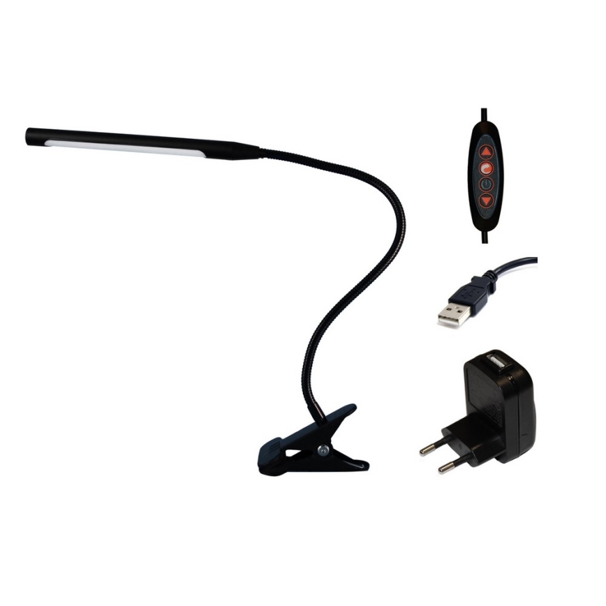 Top Light Lara C - LED-himmennyslamppu pidikkeellä LARA USB LED/5W/230V