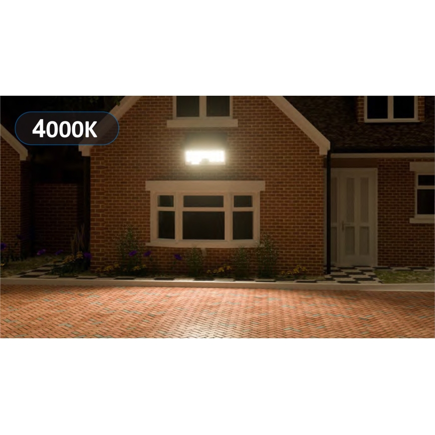Top Light - LED Aurinkokenno seinävalonheitin anturilla HELEON PRO LED/8W/3,7V IP65 4000K