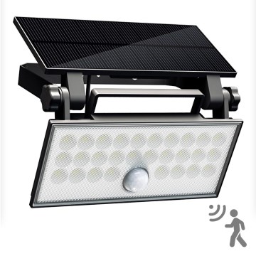 Top Light - LED Aurinkokenno seinävalonheitin anturilla HELEON PRO LED/8W/3,7V IP65 4000K