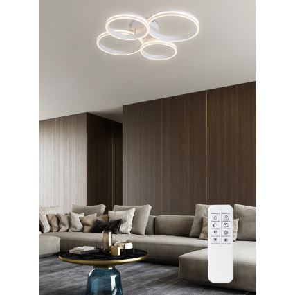 Top Light - LED-himmennyskattokruunu OLYMP LED/65W/230V 3000-6500K pyöreä valkoinen + kauko-ohjaus