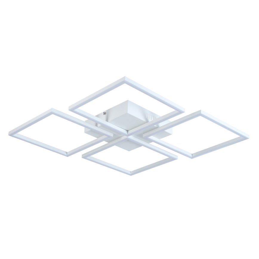 Top Light - LED-himmennyskattokruunu RIVIERA 4xLED/16,25W/230V kulmikas valkoinen + kauko-ohjaus